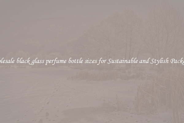 Wholesale black glass perfume bottle sizes for Sustainable and Stylish Packaging