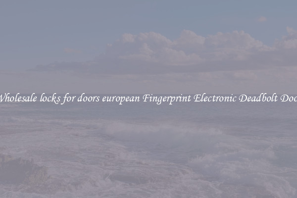 Wholesale locks for doors european Fingerprint Electronic Deadbolt Door 