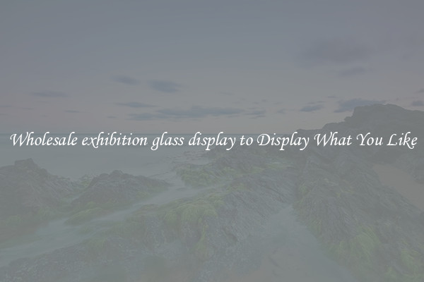 Wholesale exhibition glass display to Display What You Like