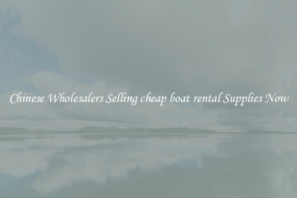 Chinese Wholesalers Selling cheap boat rental Supplies Now