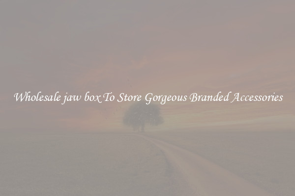 Wholesale jaw box To Store Gorgeous Branded Accessories