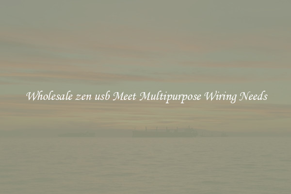Wholesale zen usb Meet Multipurpose Wiring Needs