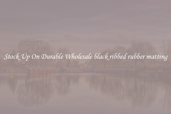 Stock Up On Durable Wholesale black ribbed rubber matting