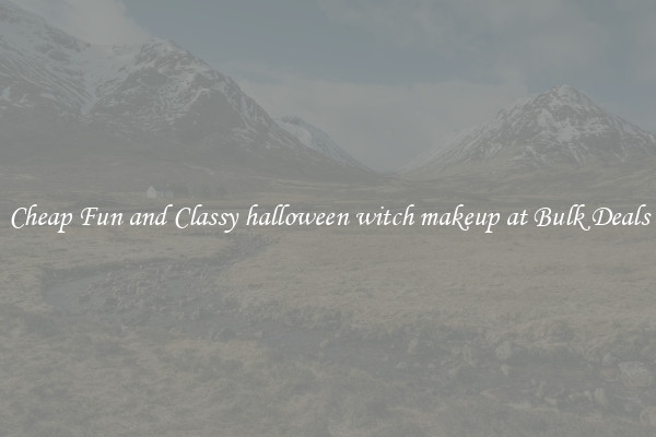 Cheap Fun and Classy halloween witch makeup at Bulk Deals