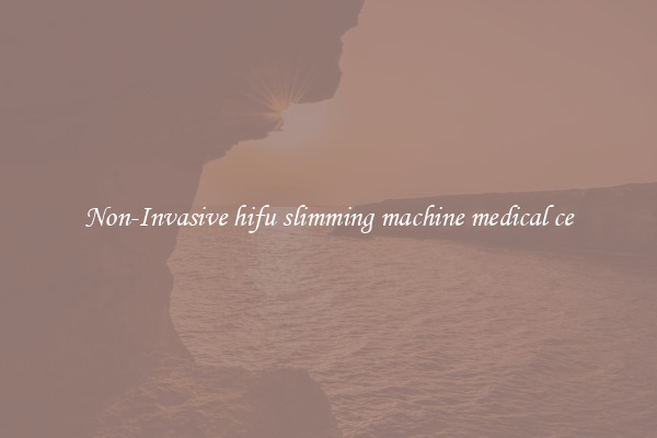 Non-Invasive hifu slimming machine medical ce