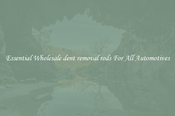 Essential Wholesale dent removal rods For All Automotives