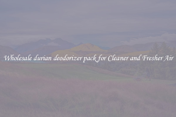 Wholesale durian deodorizer pack for Cleaner and Fresher Air