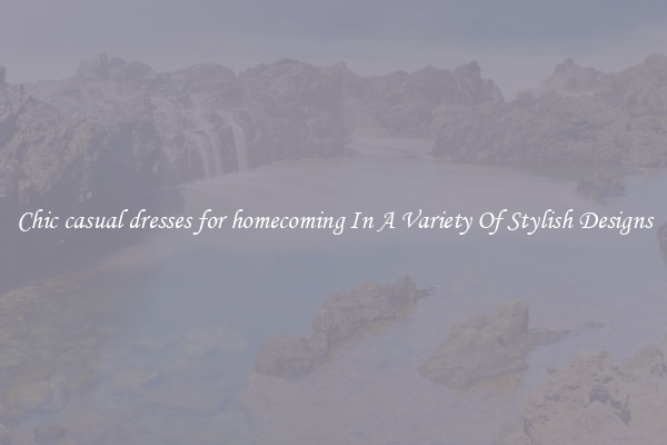Chic casual dresses for homecoming In A Variety Of Stylish Designs