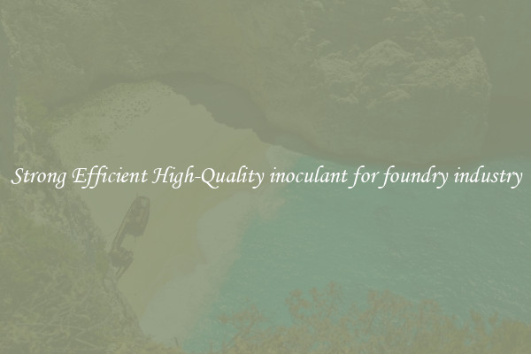 Strong Efficient High-Quality inoculant for foundry industry